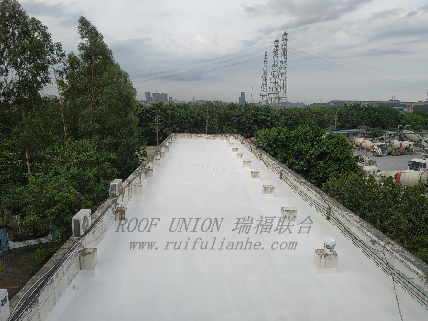  广东某大型商品混凝土制造企业屋面防水工程