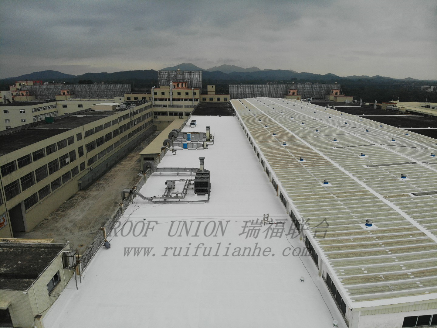  广东某大型食品生产企业混凝土屋面防水工程