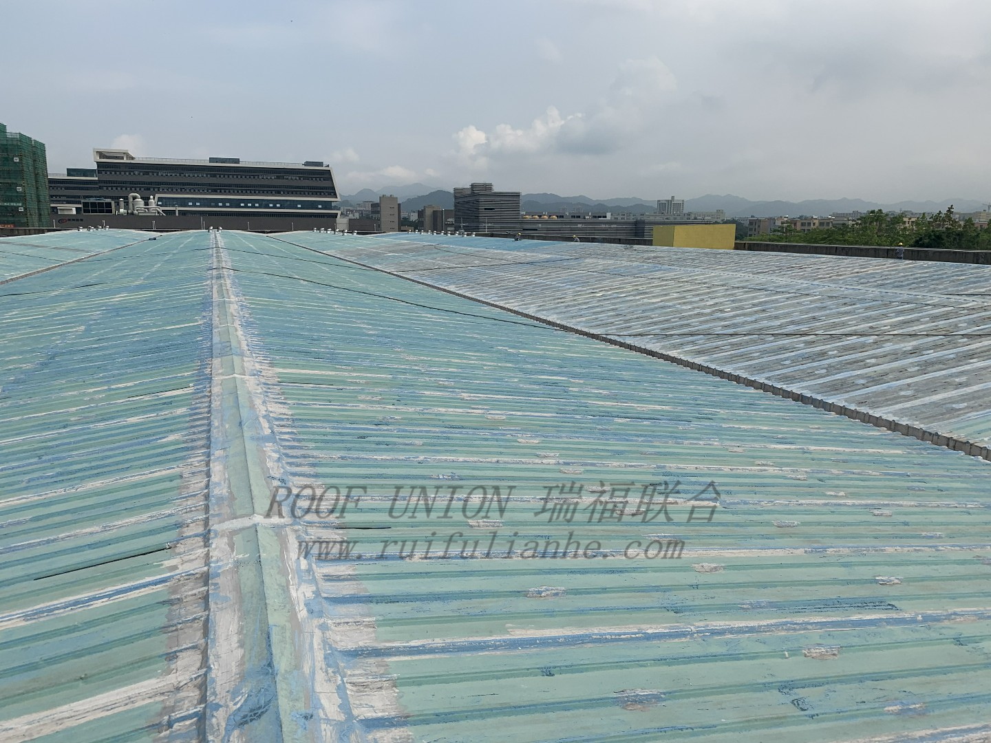 广东某大型制造企业钢结构屋面防腐翻新工程