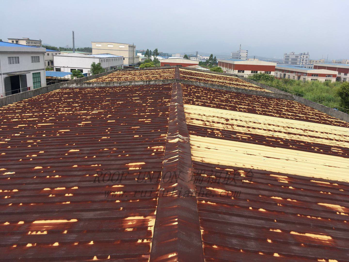 广东某大型防水卷材生产企业屋顶防水防腐翻新工程
