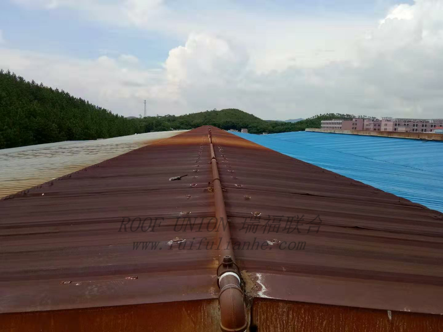 广东某大型五金制造企业钢结构屋面防水防腐翻新工程