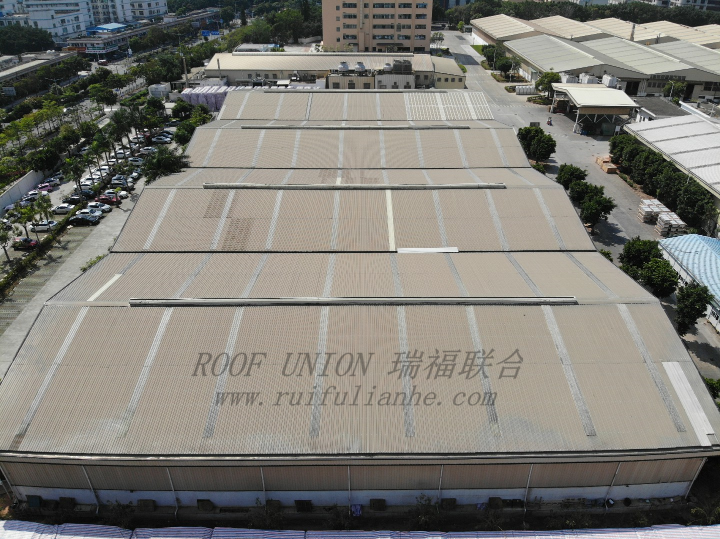广东某大型中央空调生产企业钢结构屋面防水工程